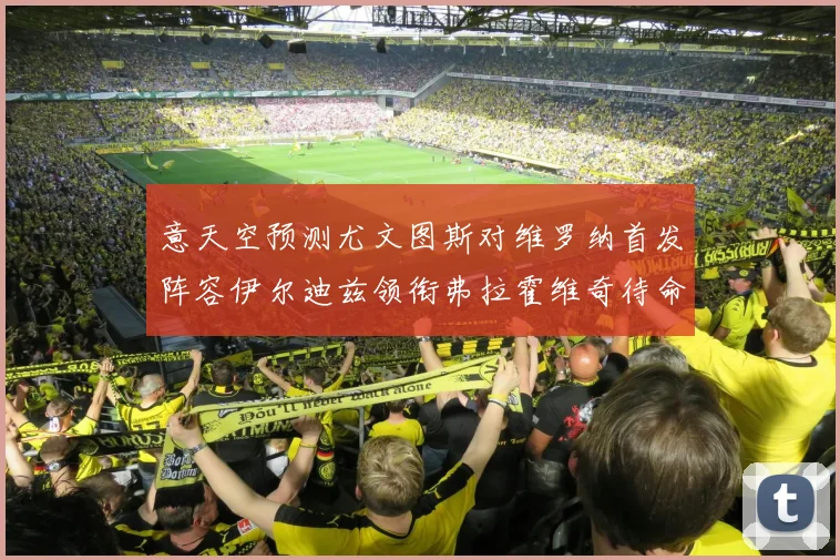 意天空预测尤文图斯对维罗纳首发阵容伊尔迪兹领衔弗拉霍维奇待命